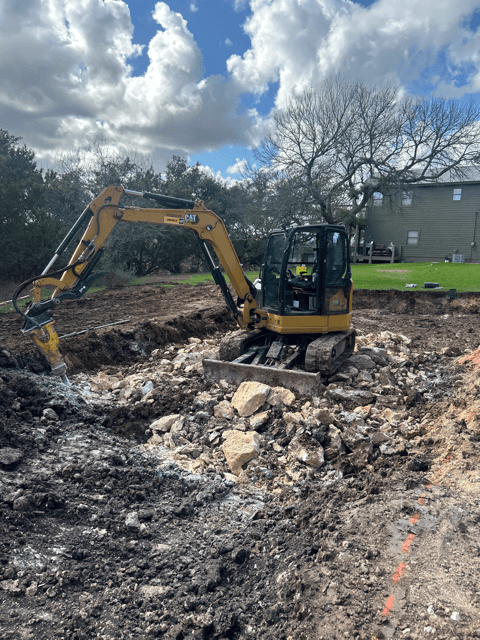 Septic Rescue crew performing repair work at a residential property